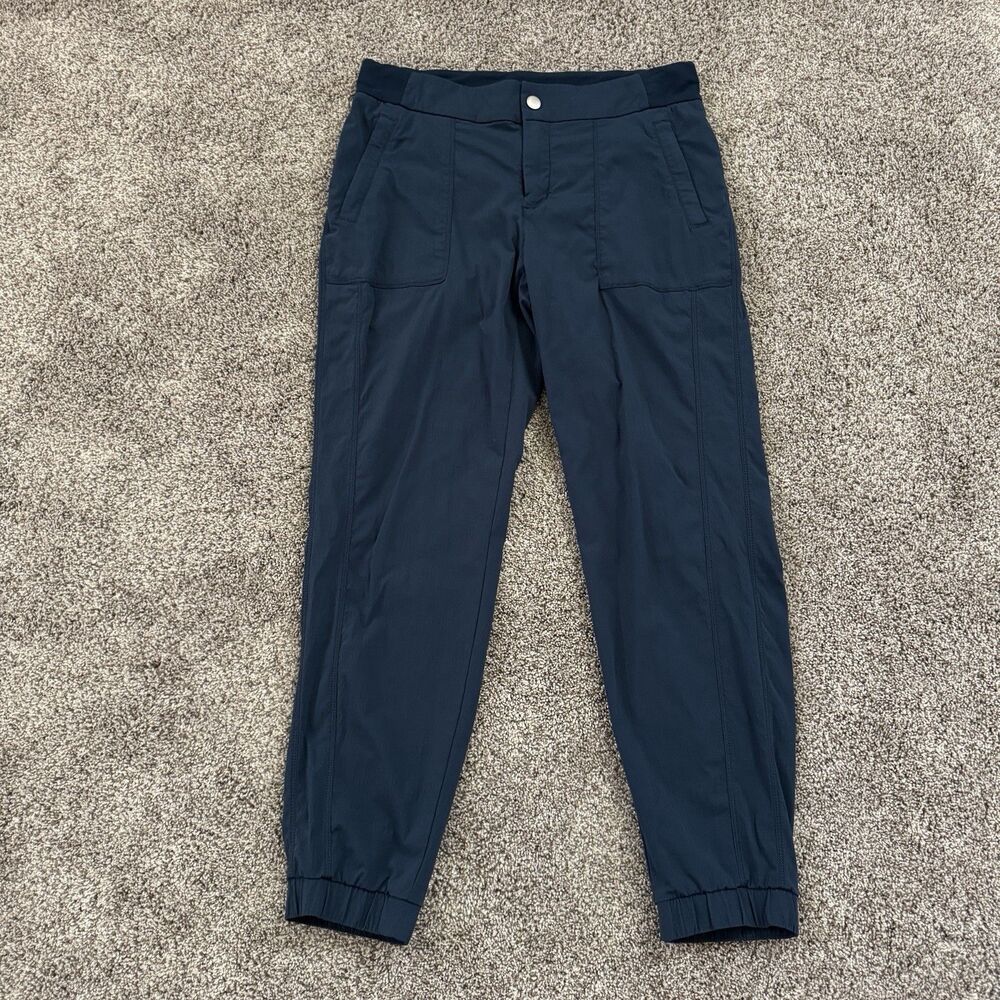 Athleta Trekkie Jogger 2.0 Blue Hiking Pants Pockets Women’s Size 10